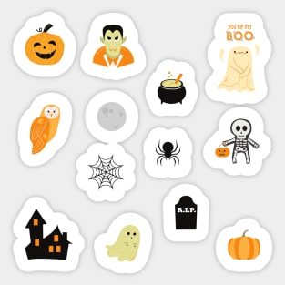 Cute Halloween Design Sticker Pack Sticker